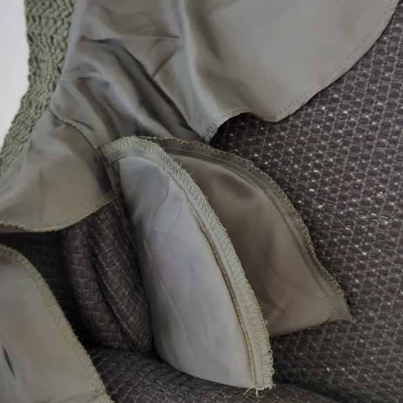 Jaclyn Smith Acrylic Open Weave Lightweight Blazer Jacket Size 10 Green Pattern - Picture 8 of 14